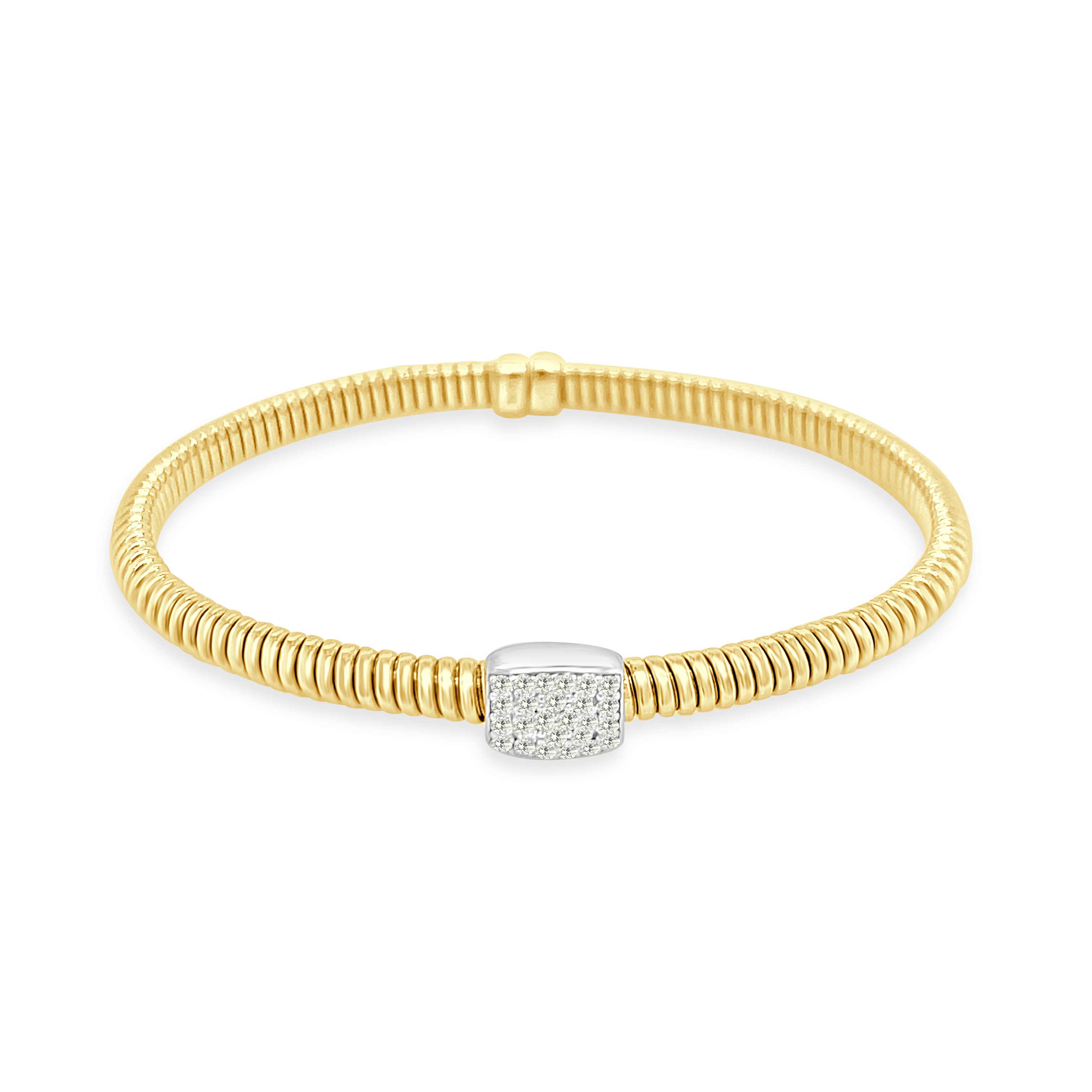 14KYG DIAMOND CUFF BRACELET  .45CT