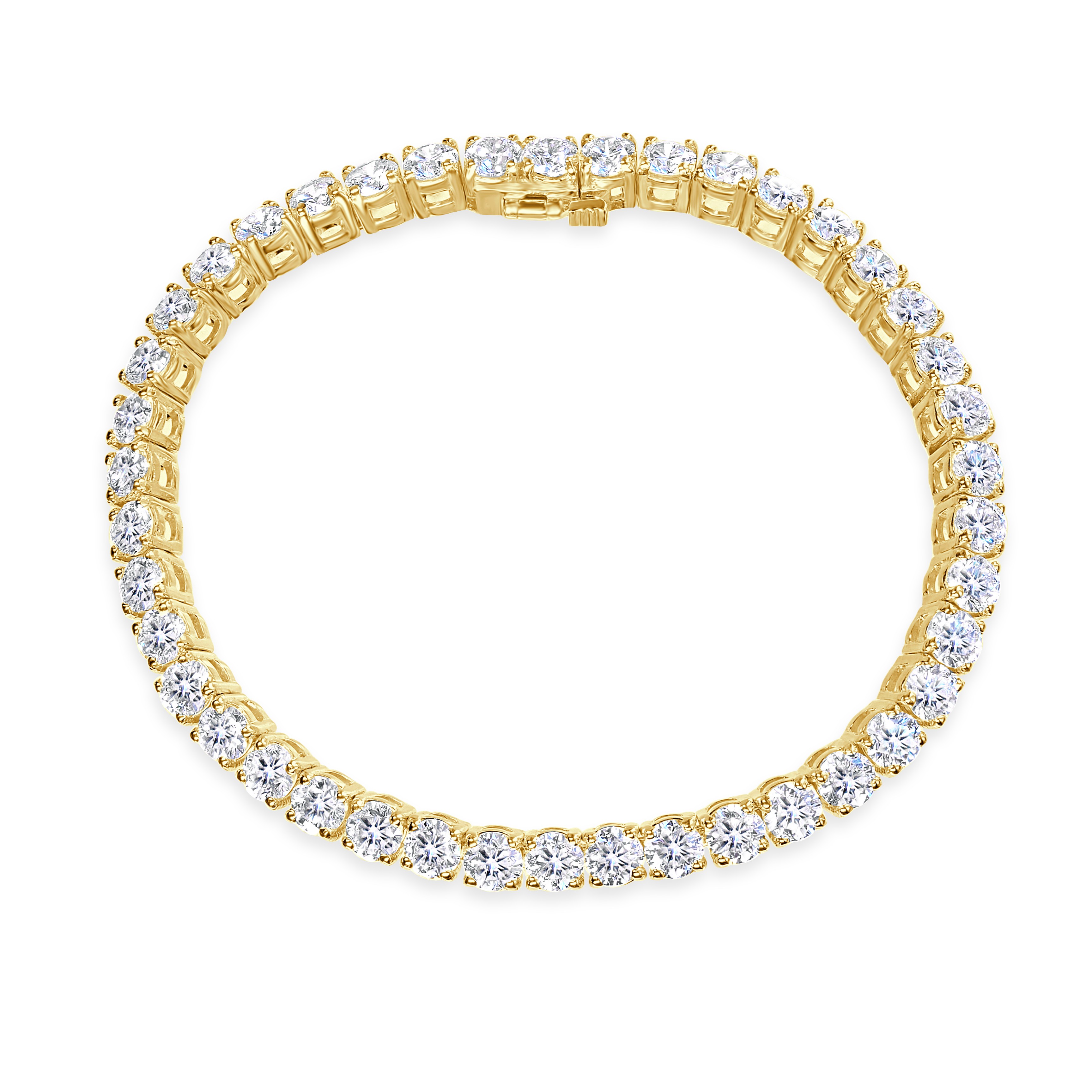 14KY GOLD DIAMOND TENNIS BRACELET 42D=11.49CT